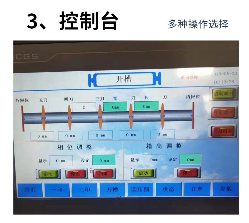 全自動四色印刷開槽機